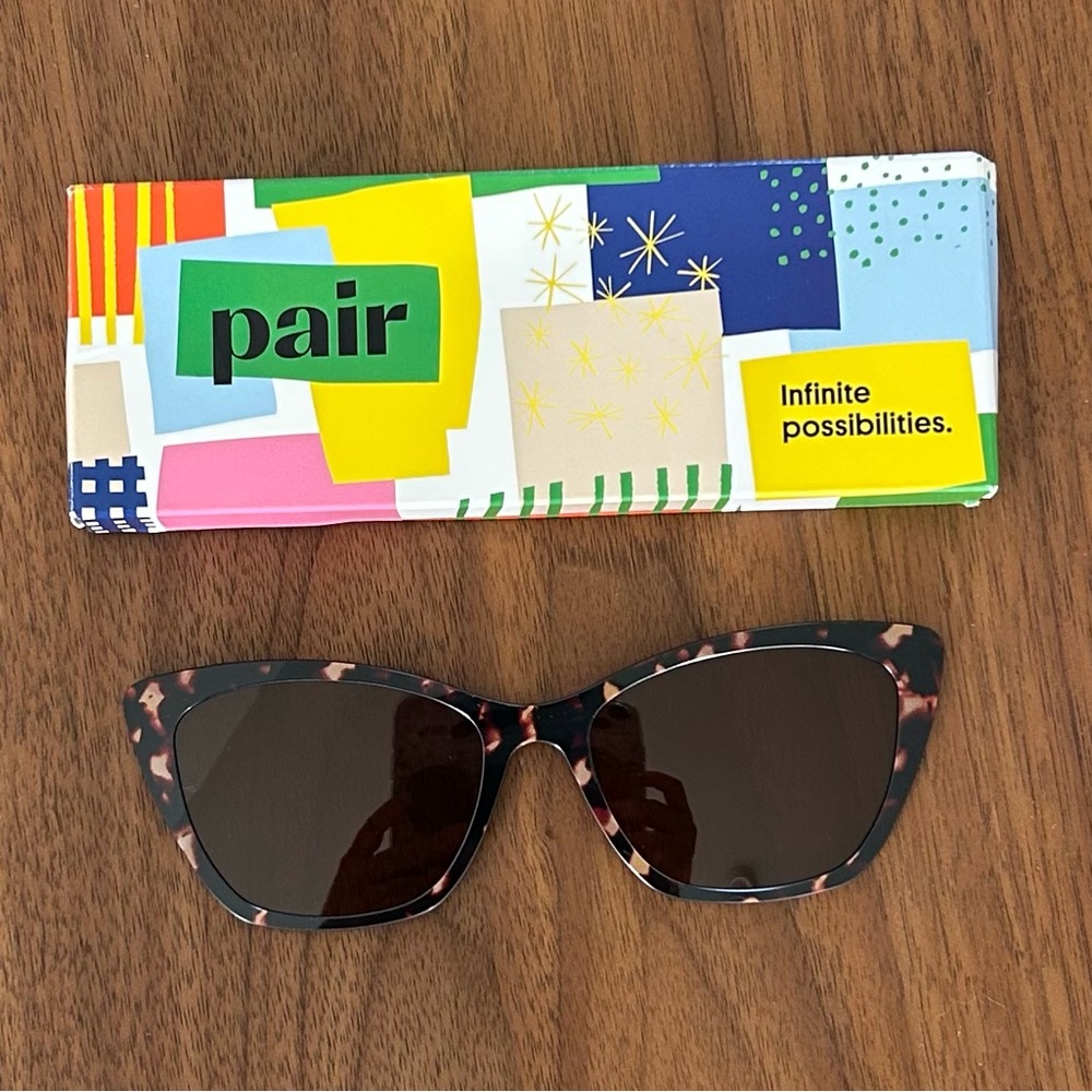 Pair Eyewear Tortoise Polarized Wanda Sun Toppers